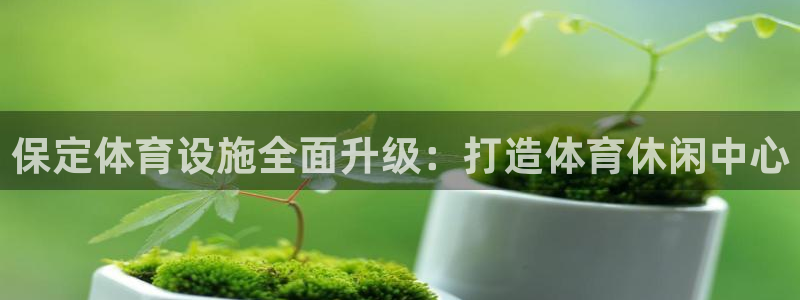 意昂4神州：保定体育设施全面升级：打造体育休闲中心