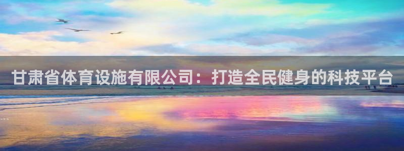 意昂4新能源：甘肃省体育设施有限公司：打造全民健身的科技平台
